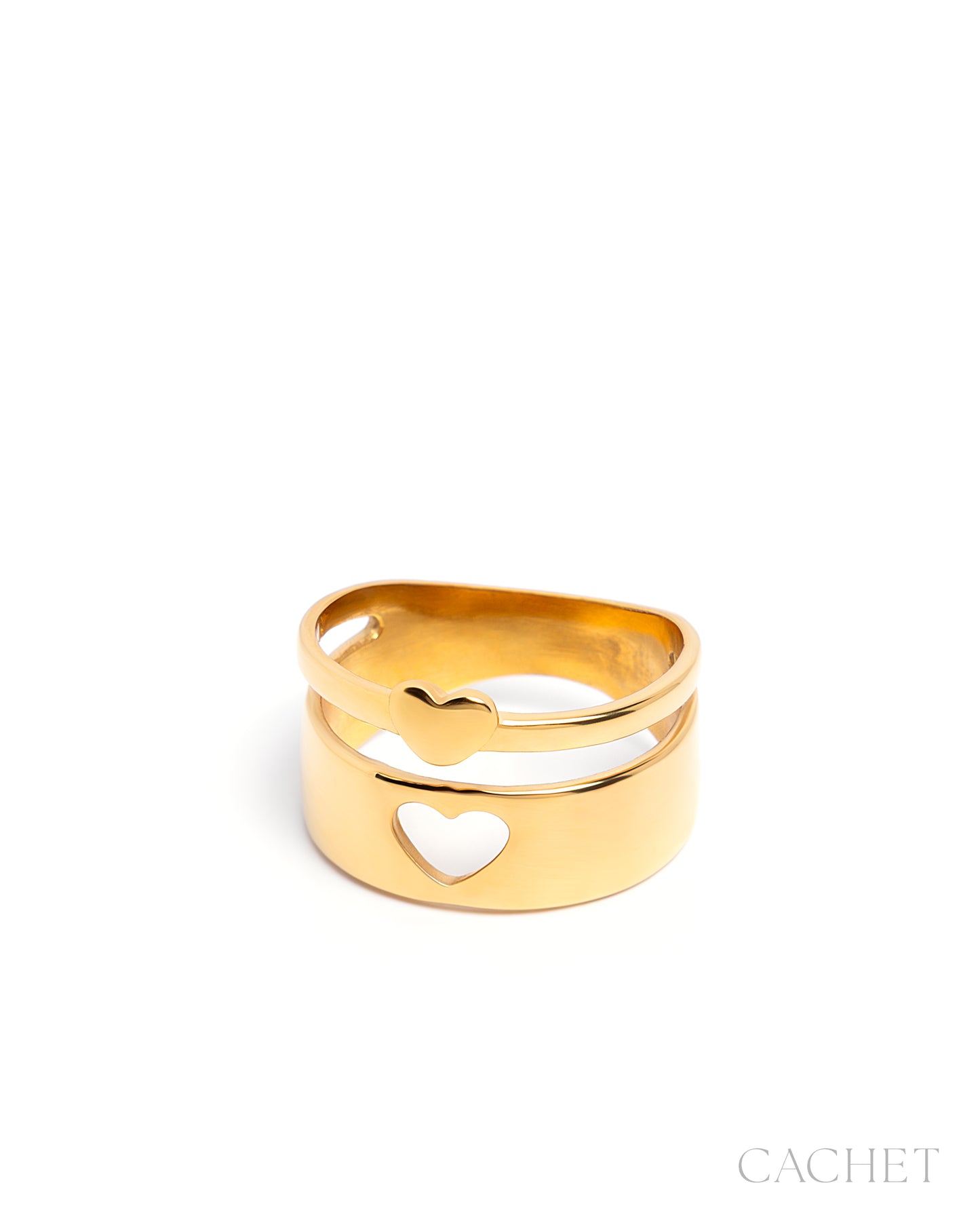 CACHET - "Ame Soeur" - 18K Gold Plated Ring