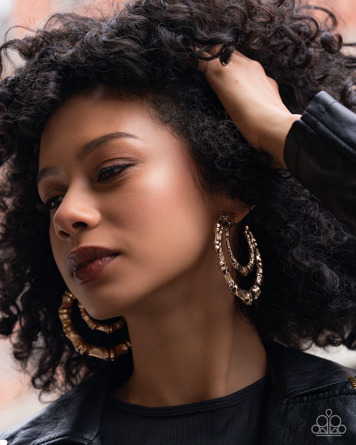 Tabloid Tiers - Gold Hoop Earrings - Paparazzi Accessories