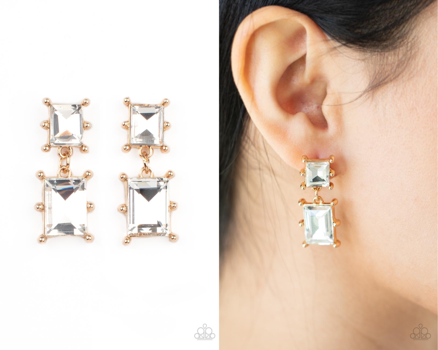 Cosmic Queen - Gold Earrings - Paparazzi Accessories
