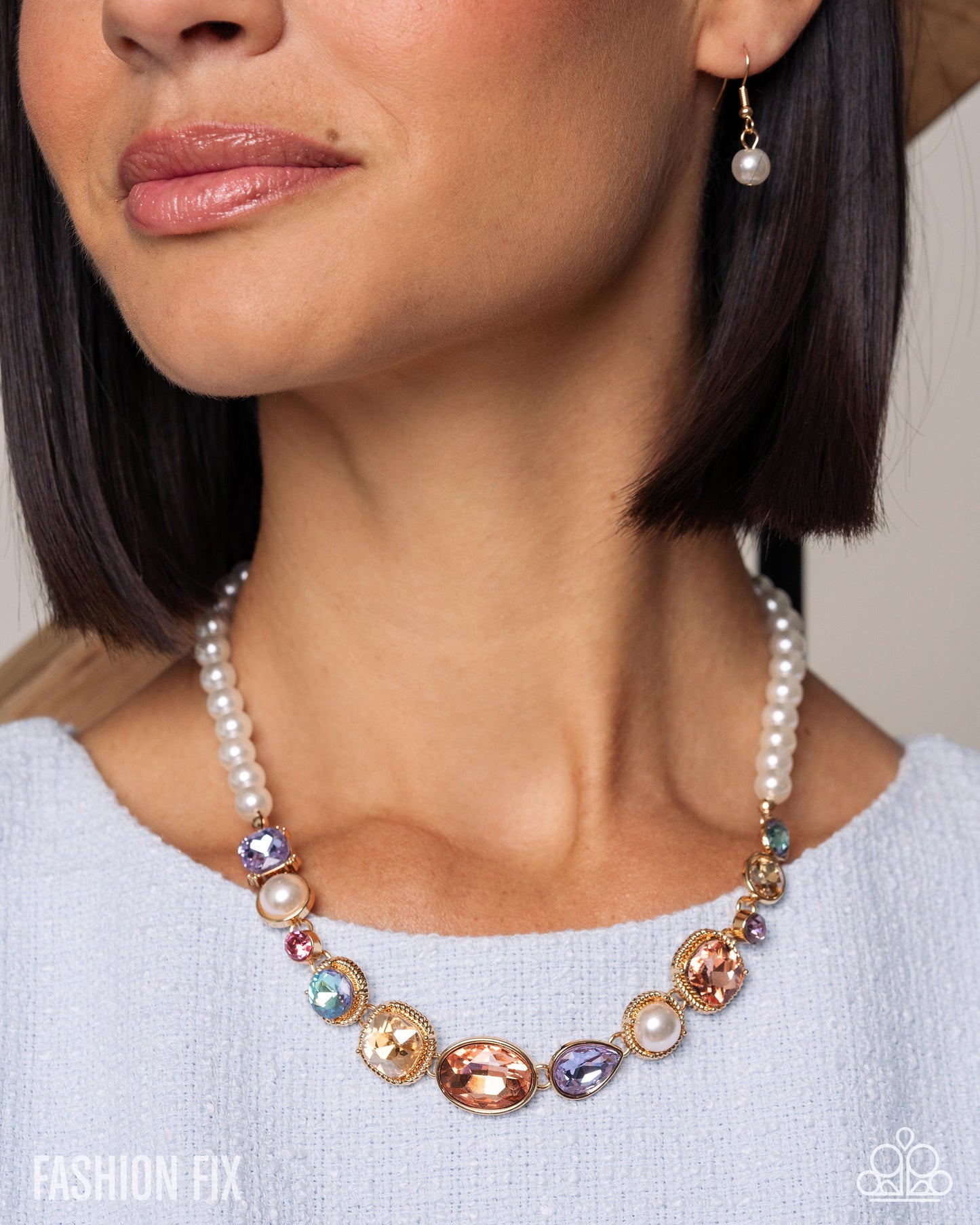 Adorably Antique - Multi Necklace - Fiercely 5th Avenue June 2025 - Paparazzi Accessories