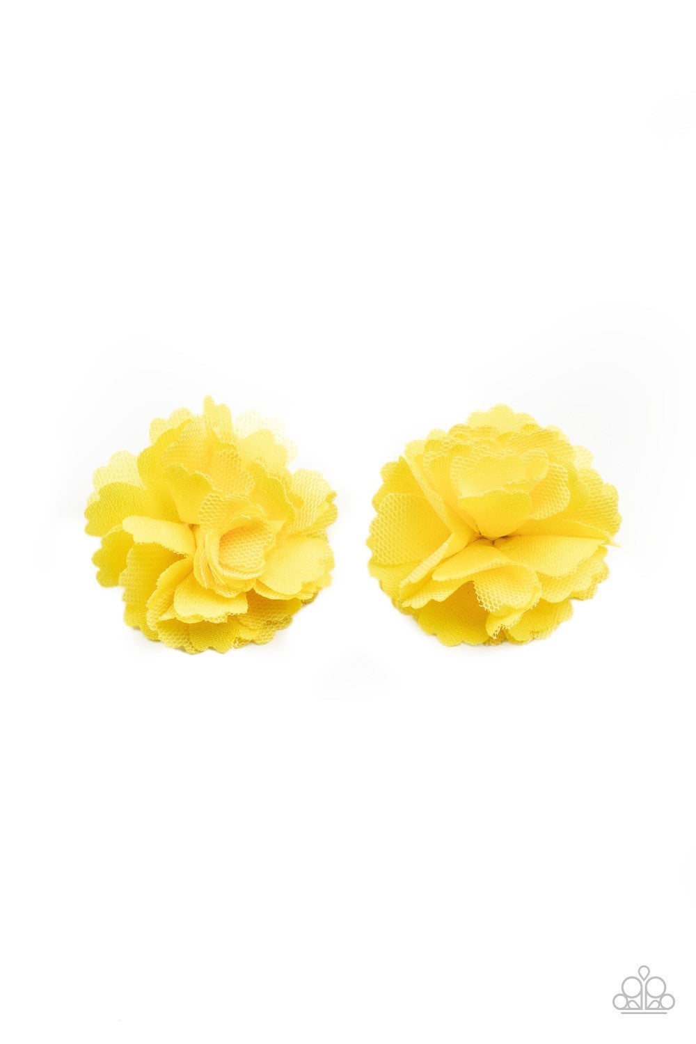 Never Let Me GROW - Yellow Chiffon Hair Clip - Paparazzi Accessories