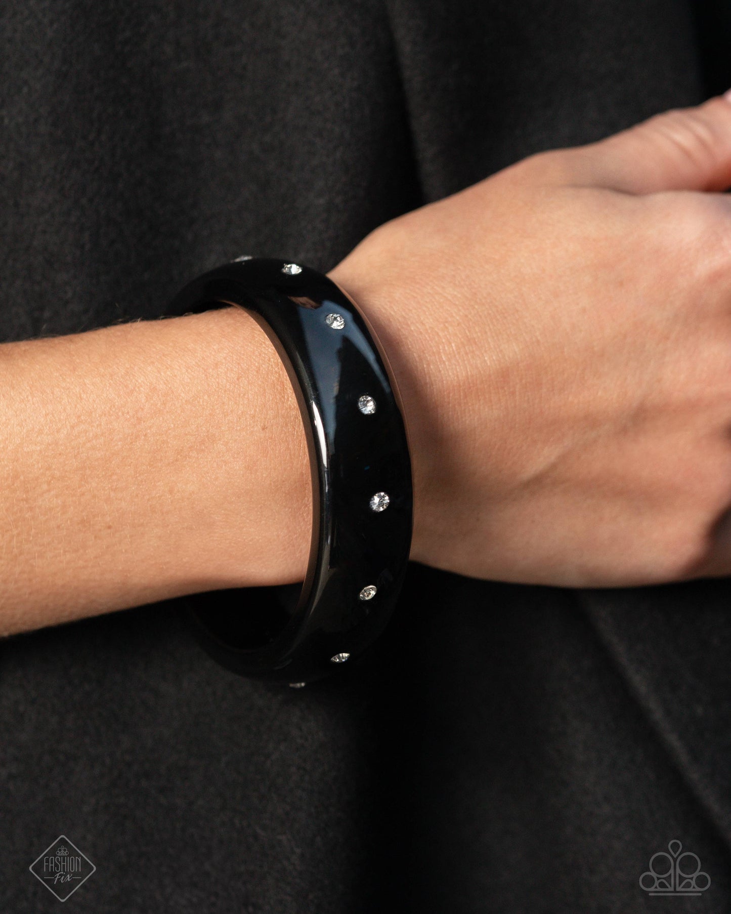Cheeky Chic - Black Bangle Bracelet - Magnificent Musings - February 2025