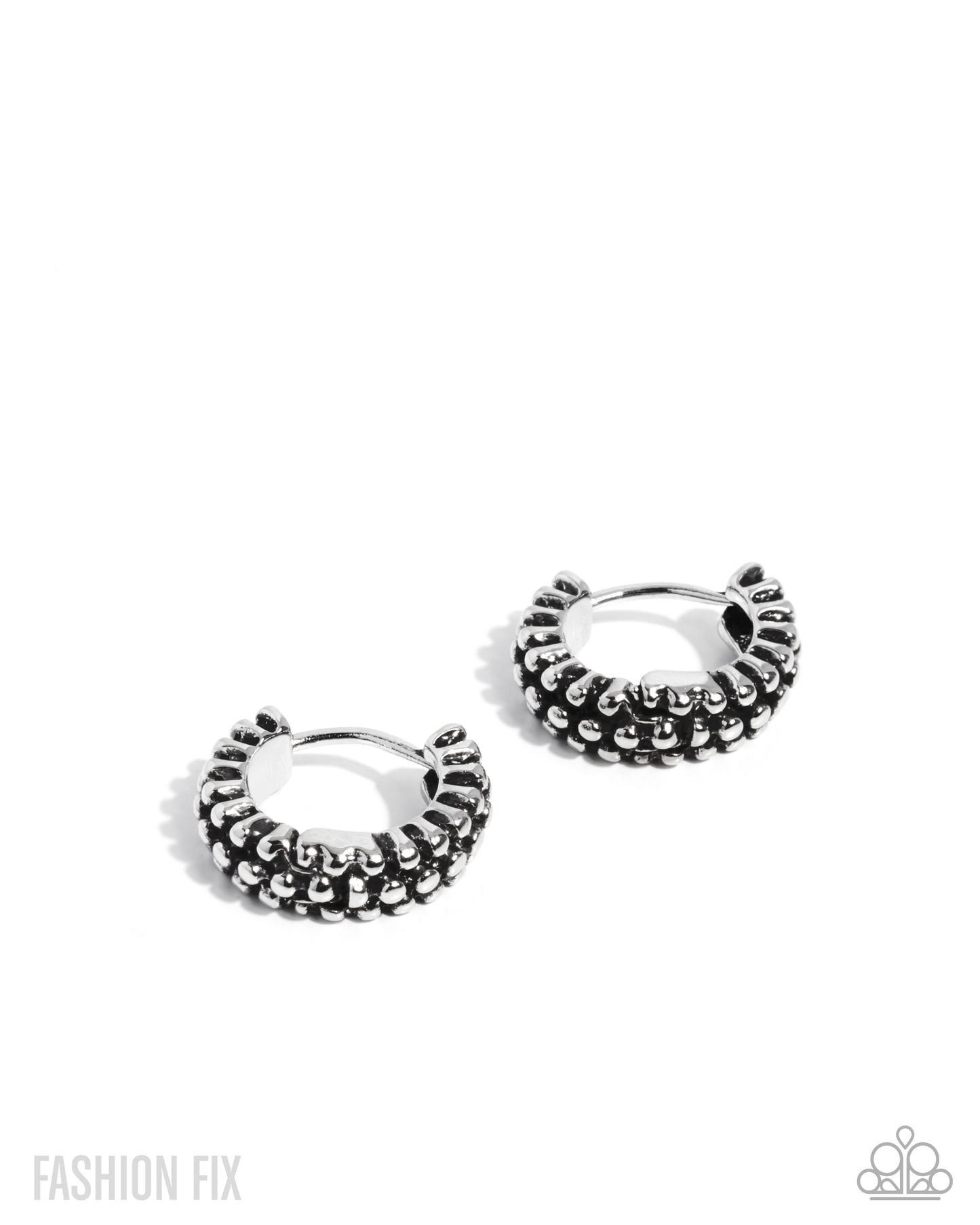 Classic Character - Silver Hinge Hoop Earrings - Glimpses of Malibu August 2025 - Paparazzi Accessories