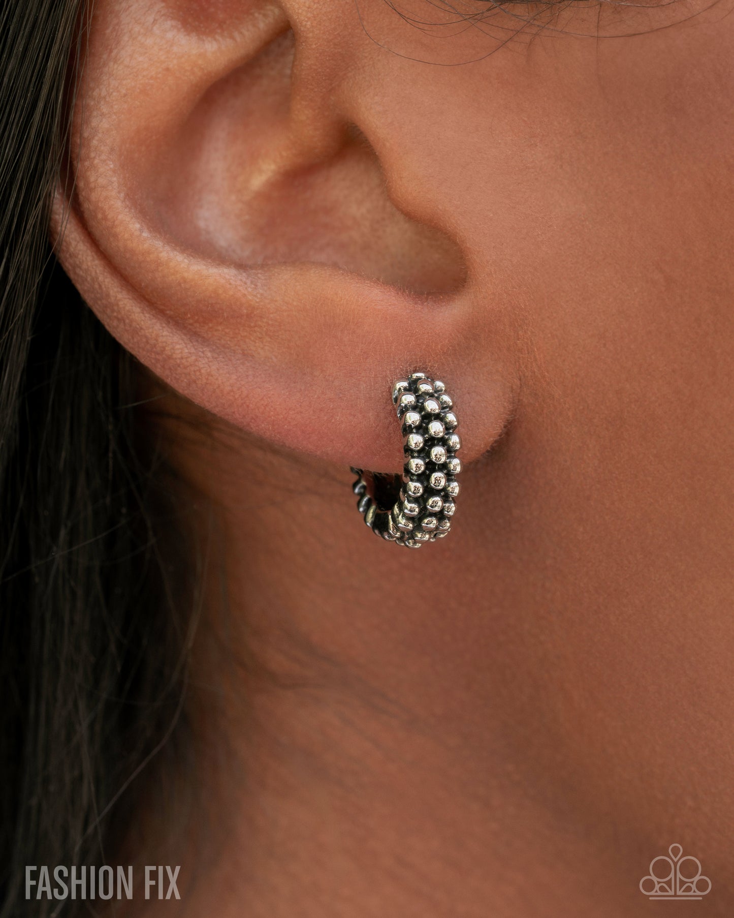Classic Character - Silver Hinge Hoop Earrings - Glimpses of Malibu August 2025 - Paparazzi Accessories