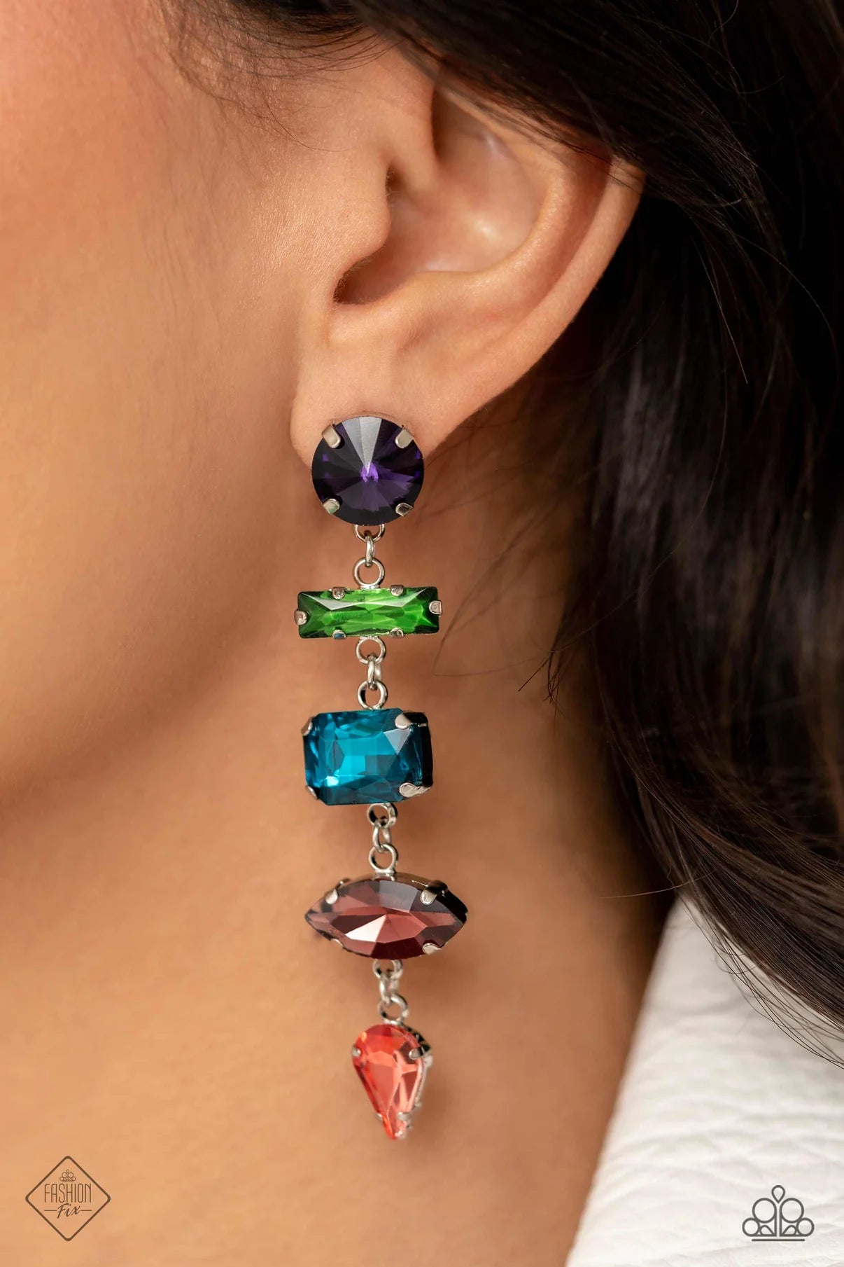 Connected Confidence - Multi Earrings - Paparazzi Accessories