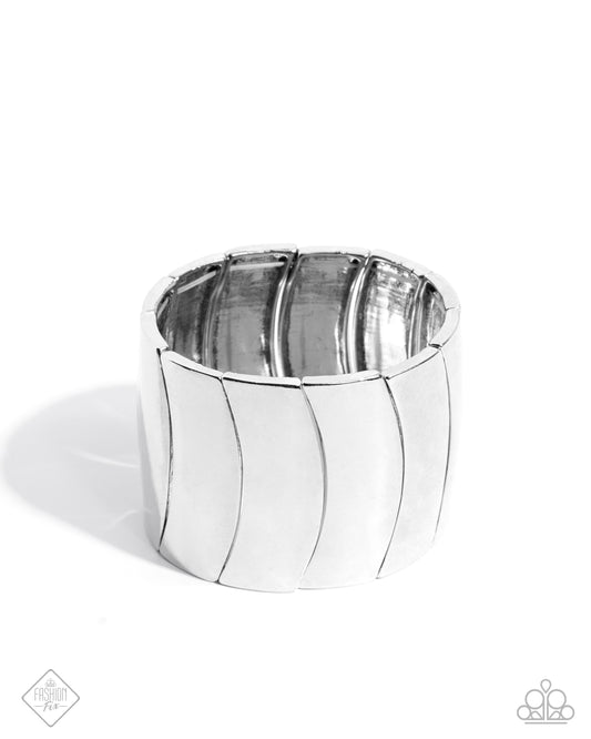 Crusading Celebrity - Silver Stretchy Bracelet - Sunset Sightings - February 2025