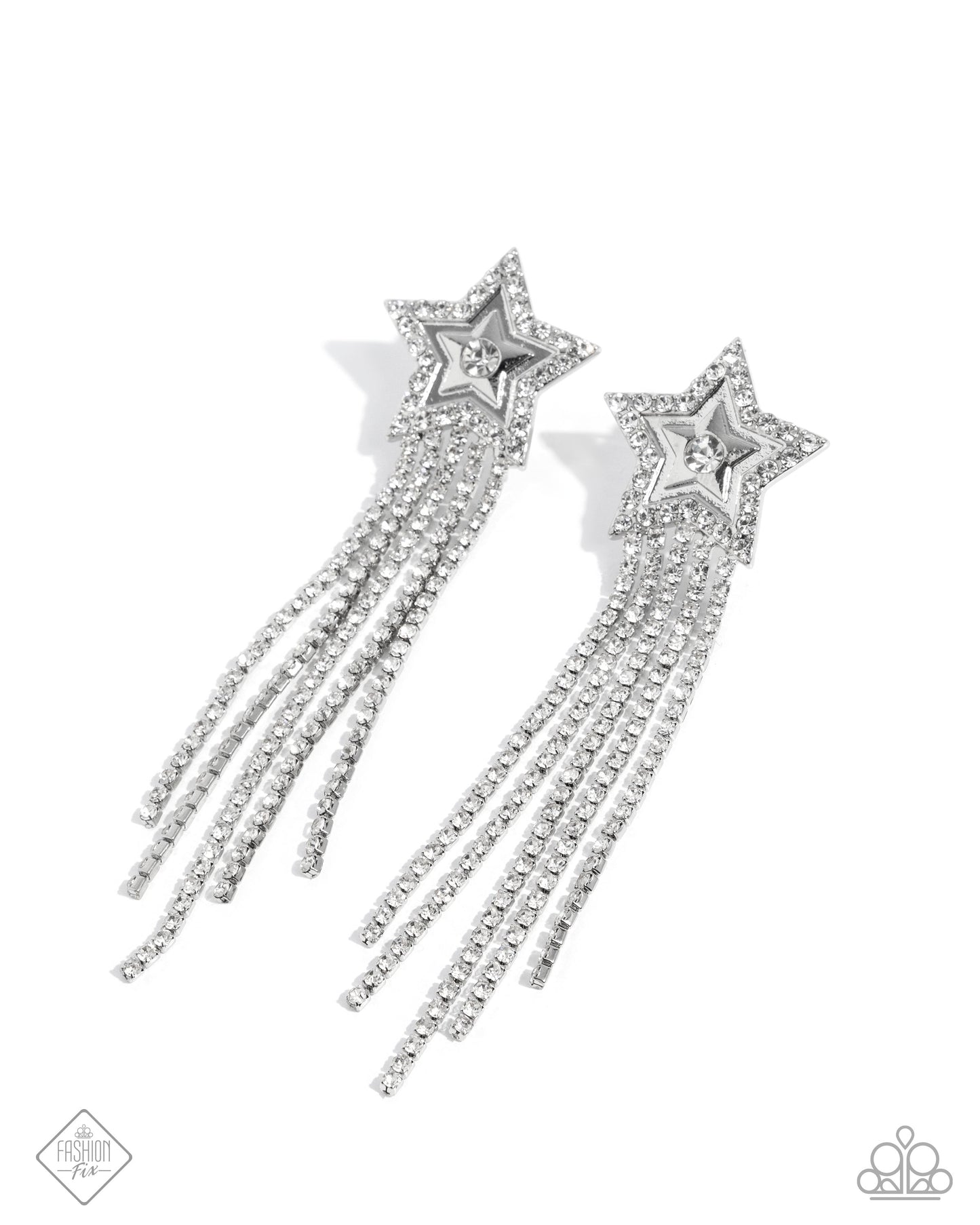 Currently Cosmic - White Earrings - Magnificent Musings - February 2025