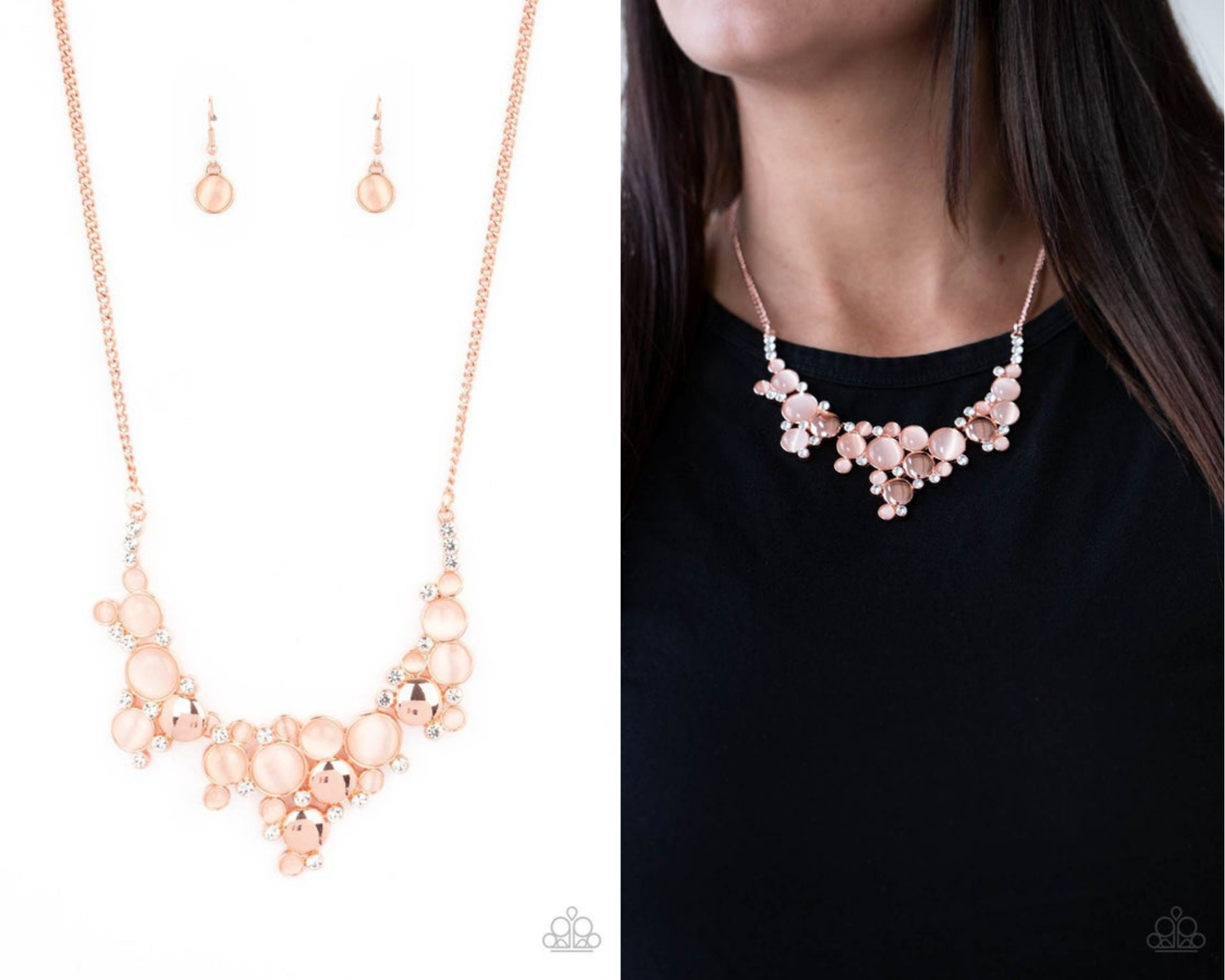 Fairytale Affair - Copper - Cat's Eye Stone Necklace - Paparazzi Accessories