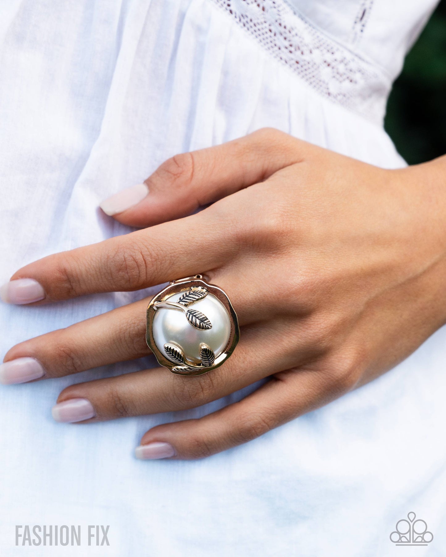 Tea Party Treasure - Gold Ring - Glimpses of Malibu June 2025 - Paparazzi Accessories