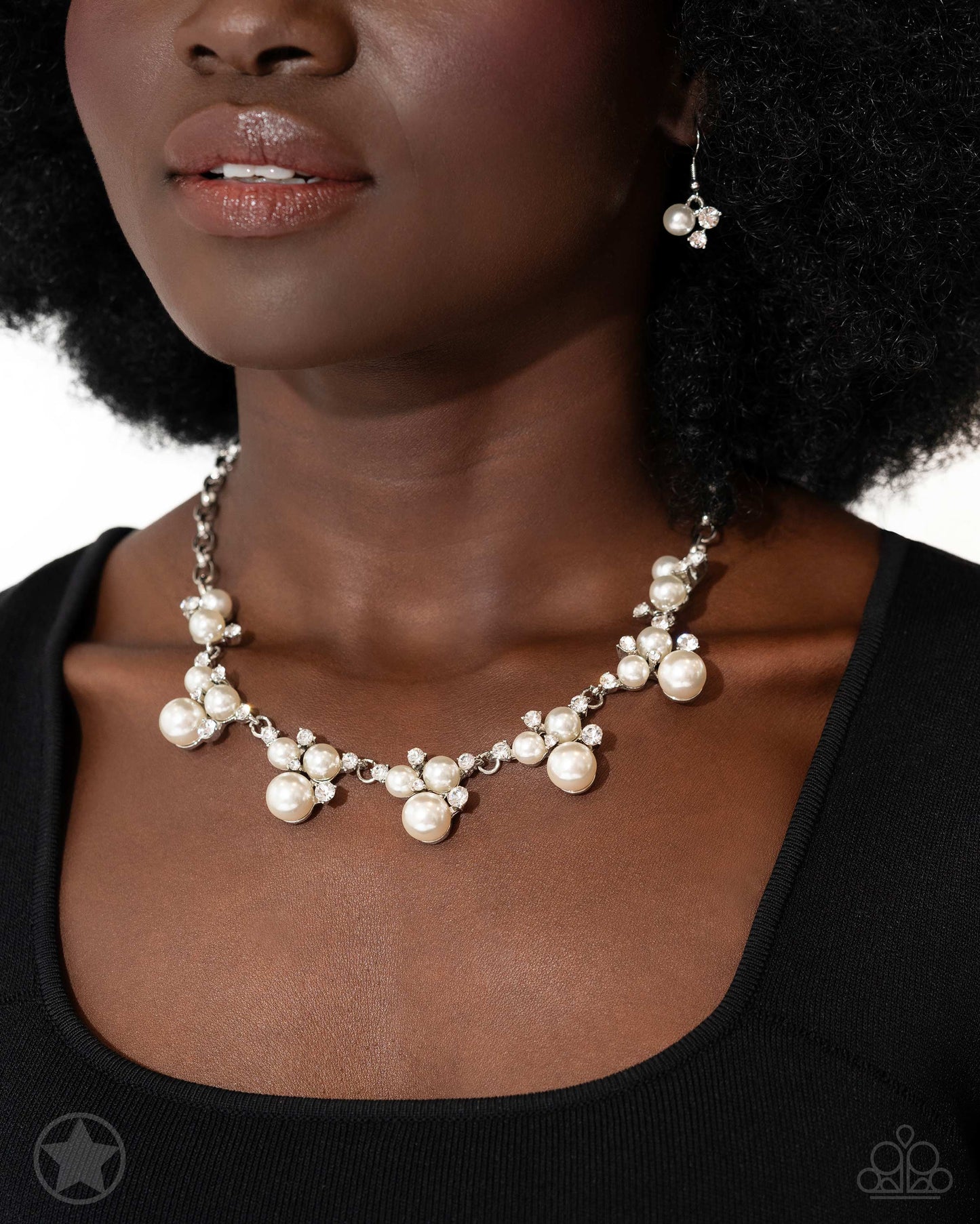 Toast To Perfection - White Pearl "Blockbuster" Necklace - Paparazzi Accessories