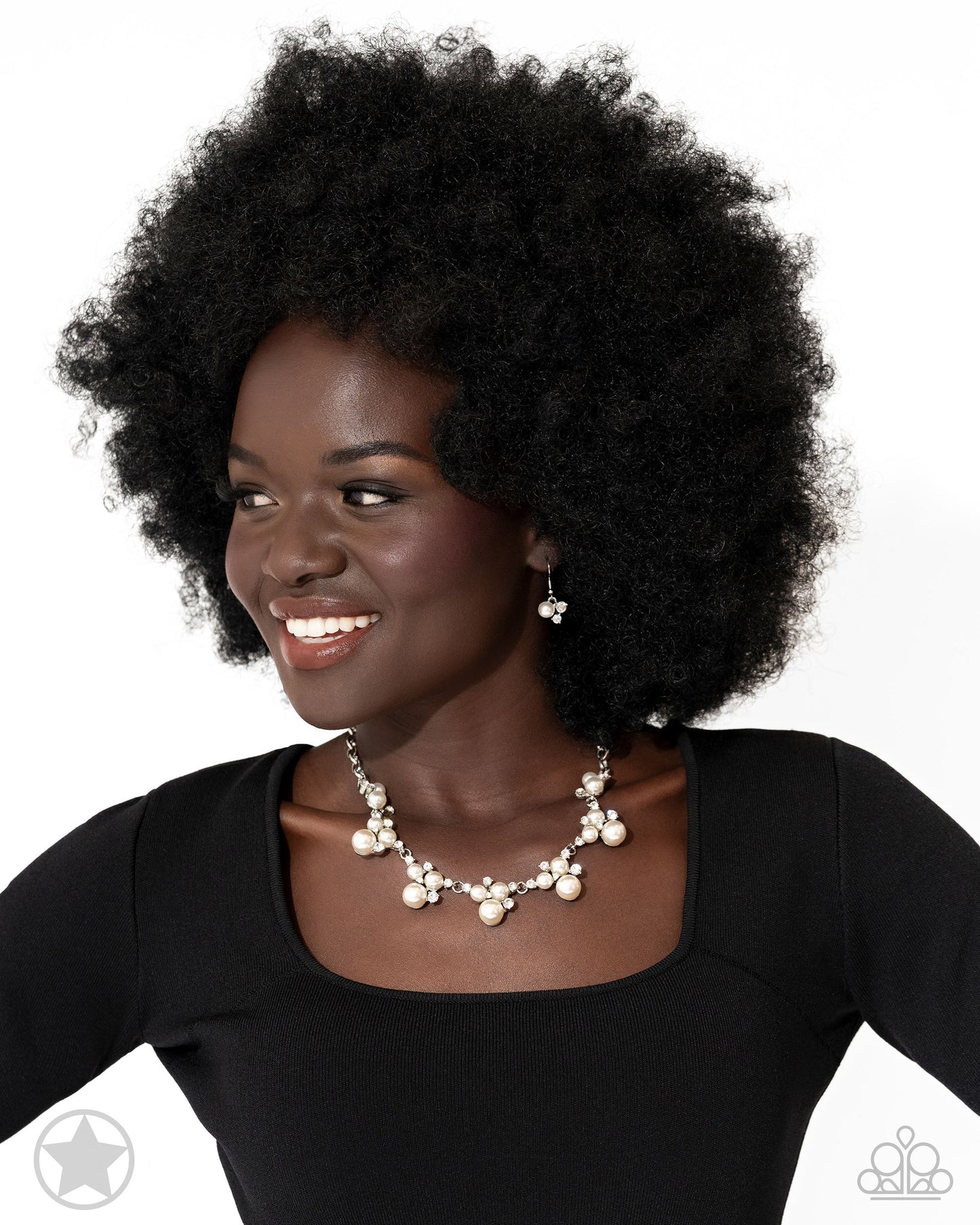 Toast To Perfection - White Pearl "Blockbuster" Necklace - Paparazzi Accessories