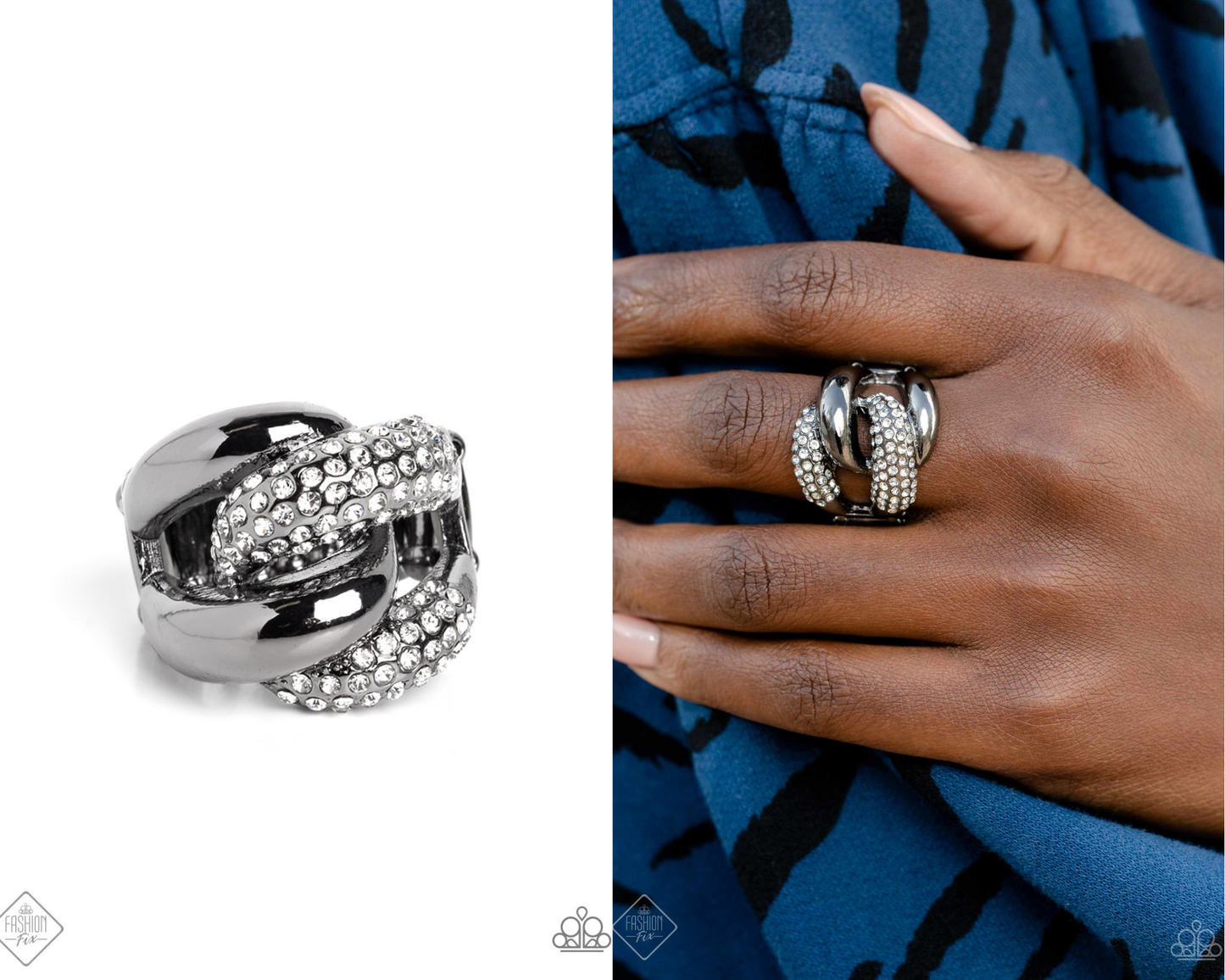 Alluring Ace - Black Ring - Paparazzi Accessories