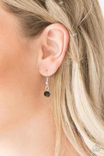 Extravagant Elegance - Black Gems - Multi Layered Necklace & Earrings