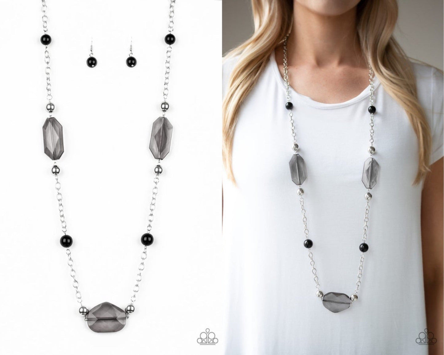 Crystal Charm - Black