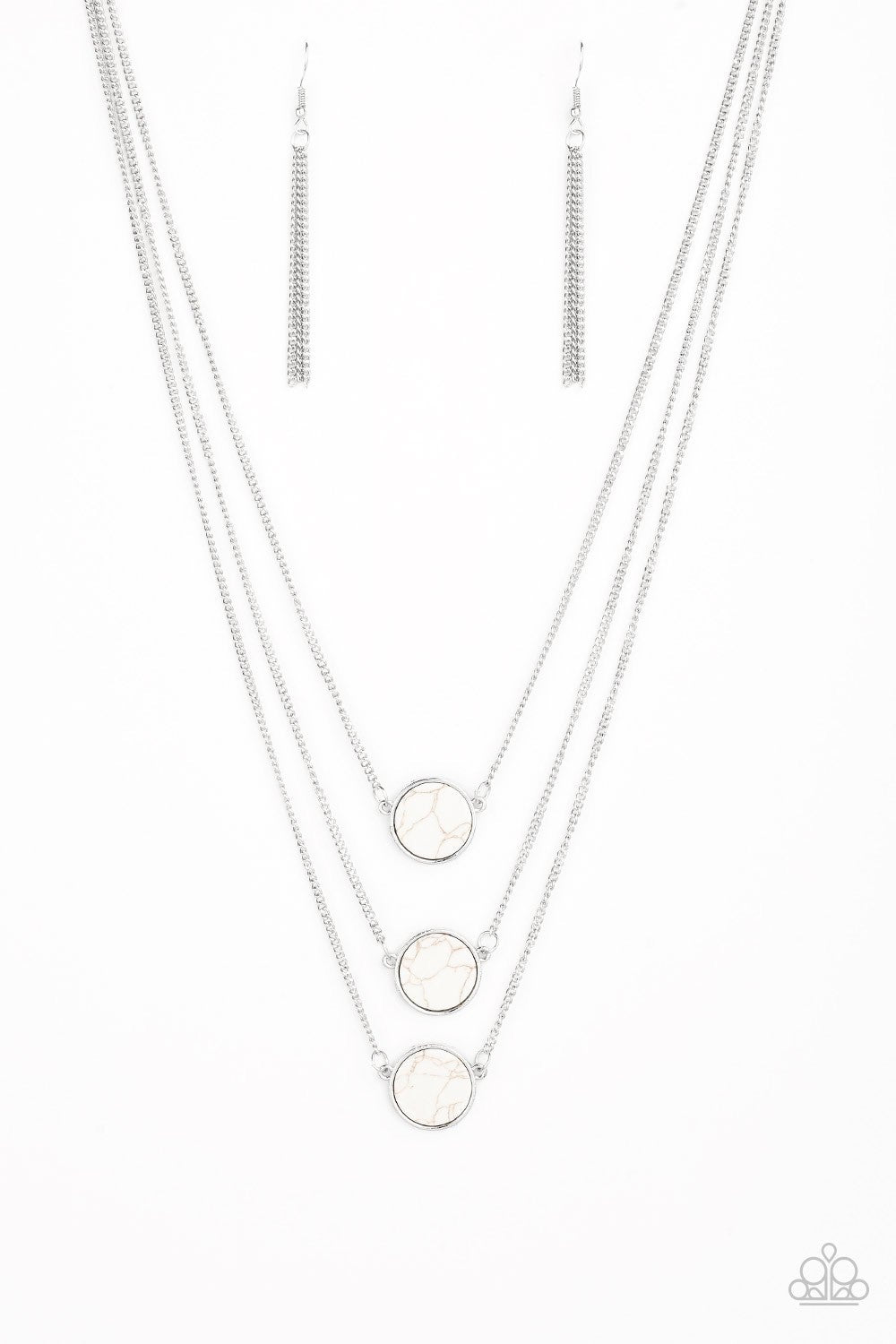 CEO of Chic - White Necklace - Paparazzi Accessories