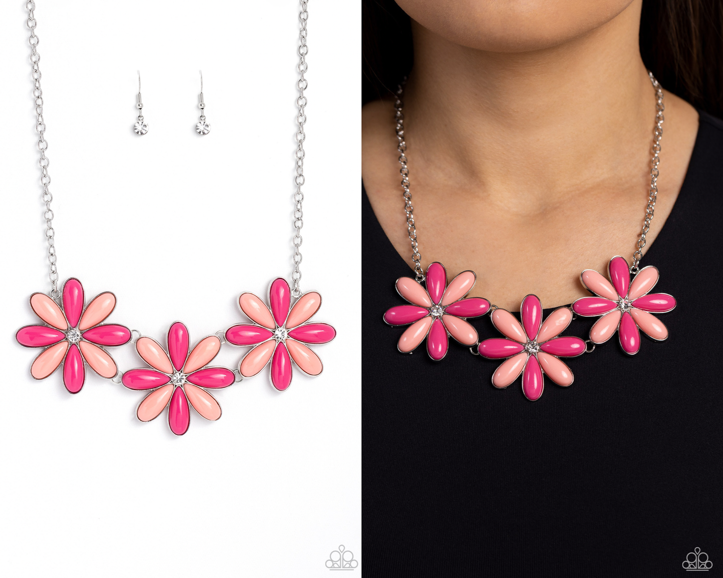 Bodacious Bouquet - Pink Necklace - Paparazzi Accessories