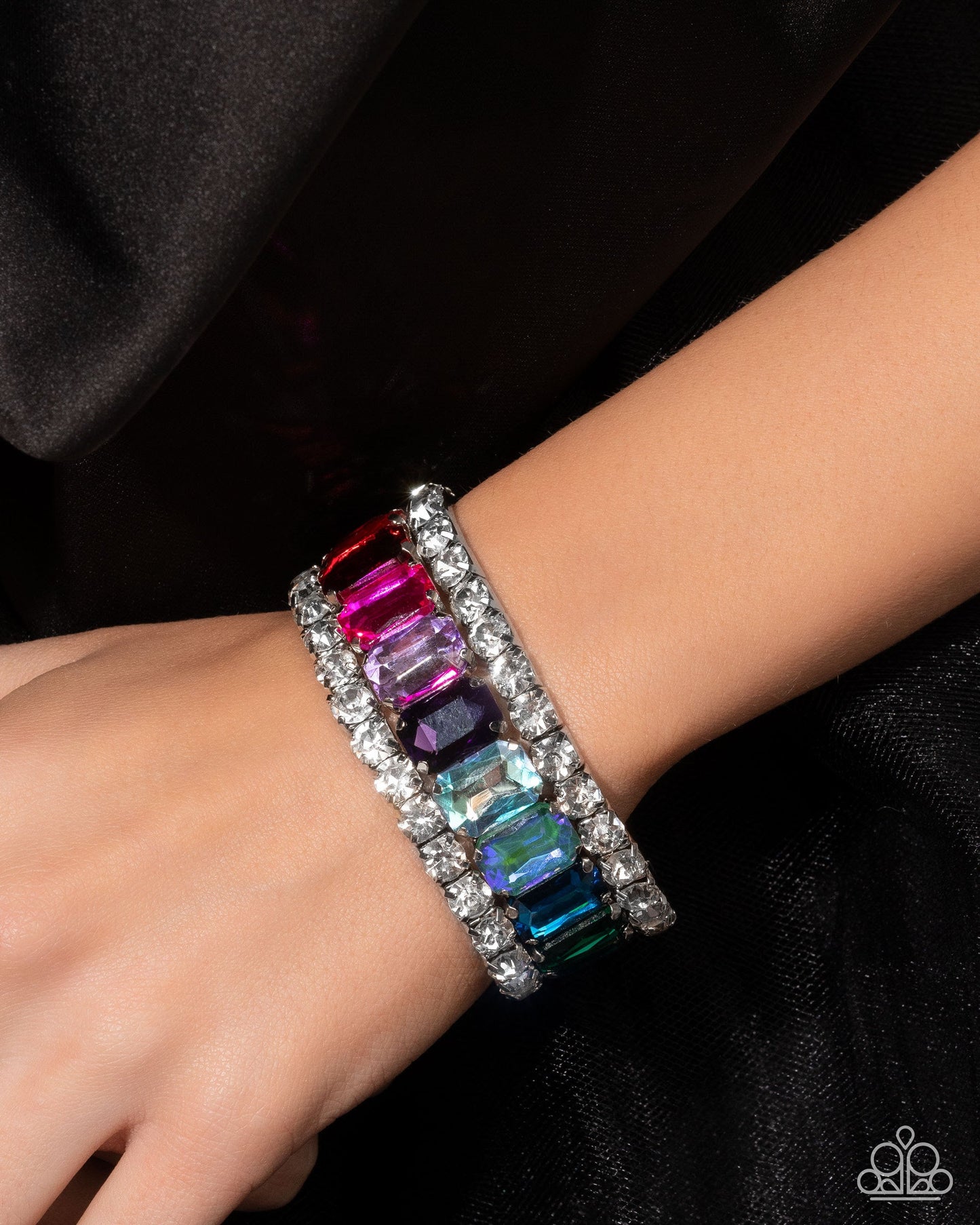 Candescent Caliber - Multi Stretchy Bracelet - Empower Me Pink Exclusive 2025 - Paparazzi Accessories