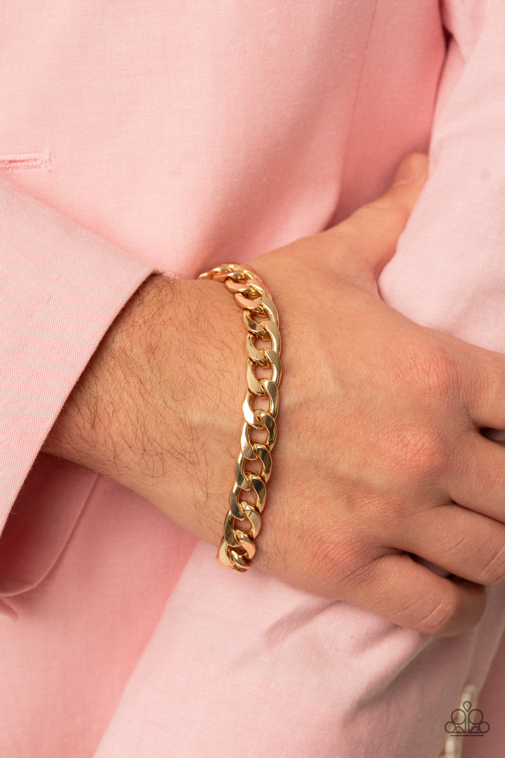 Knock, Knock, KNOCKOUT - Gold Bracelet - Paparazzi Accessories