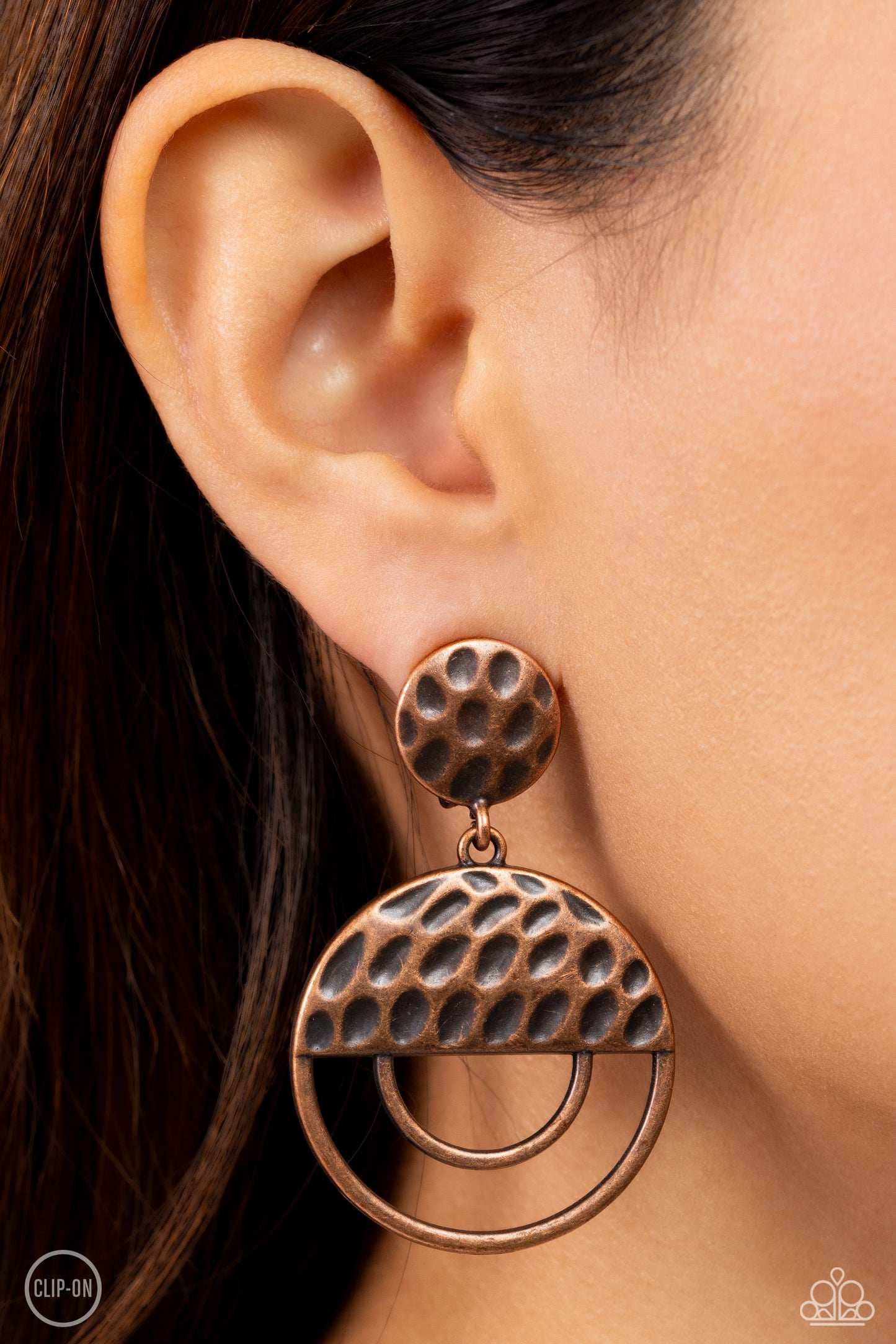 Southern Souvenir - Copper Clip on Earrings - Paparazzi Accessories