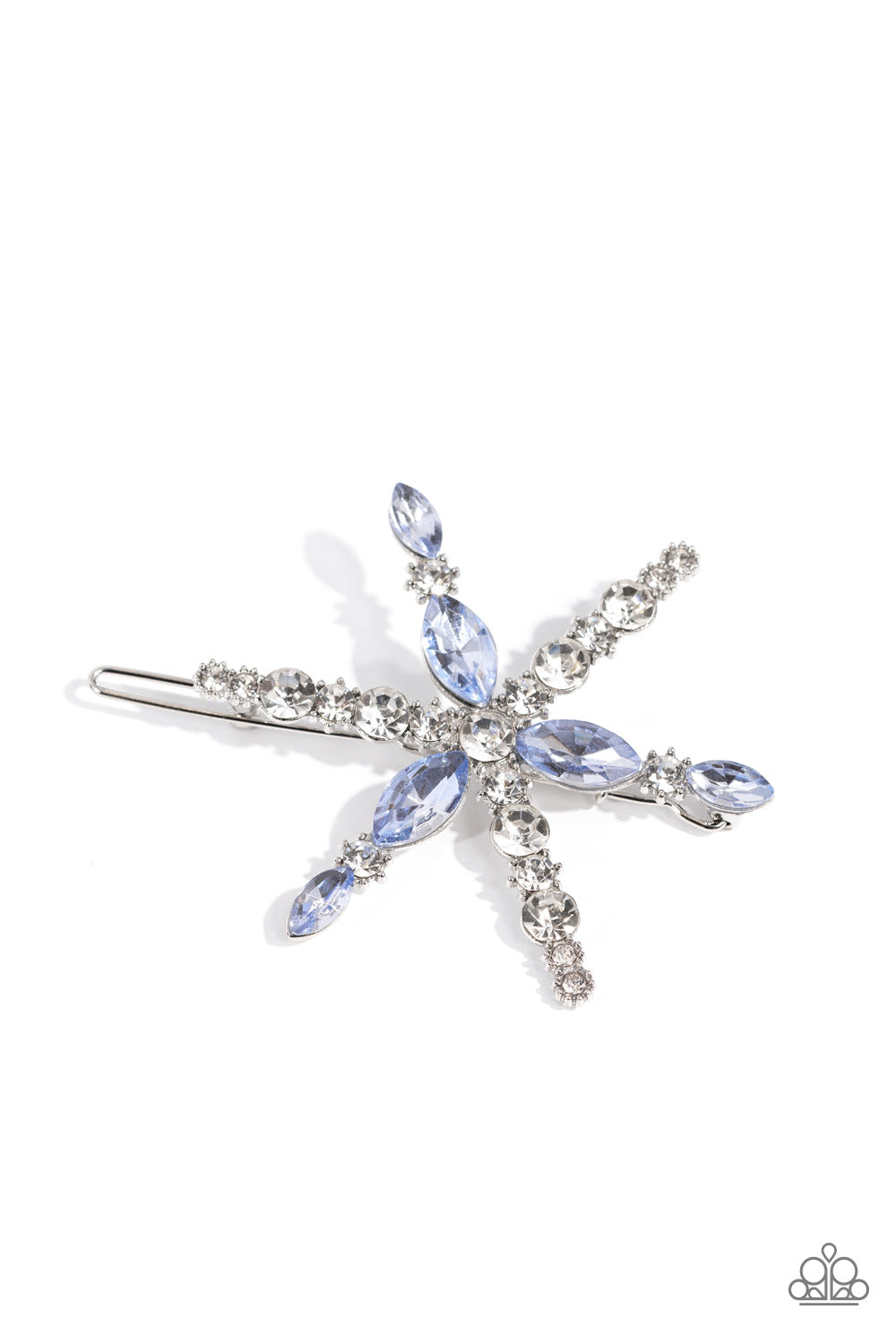 Celestial Candescence - Blue - Rhinestone Hair Clip- Paparazzi Accessories