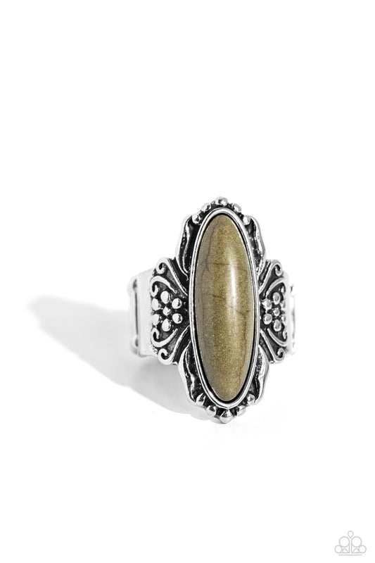 Dreamy Desertscape - Green Ring - Paparazzi Accessories