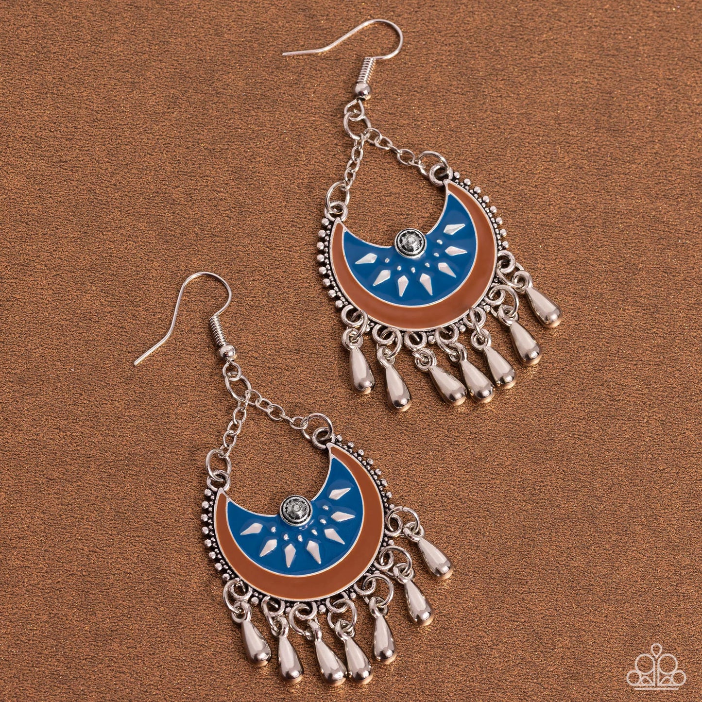 I Just Need CHIME - Blue Enamel Earrings - Paparazzi Accessories