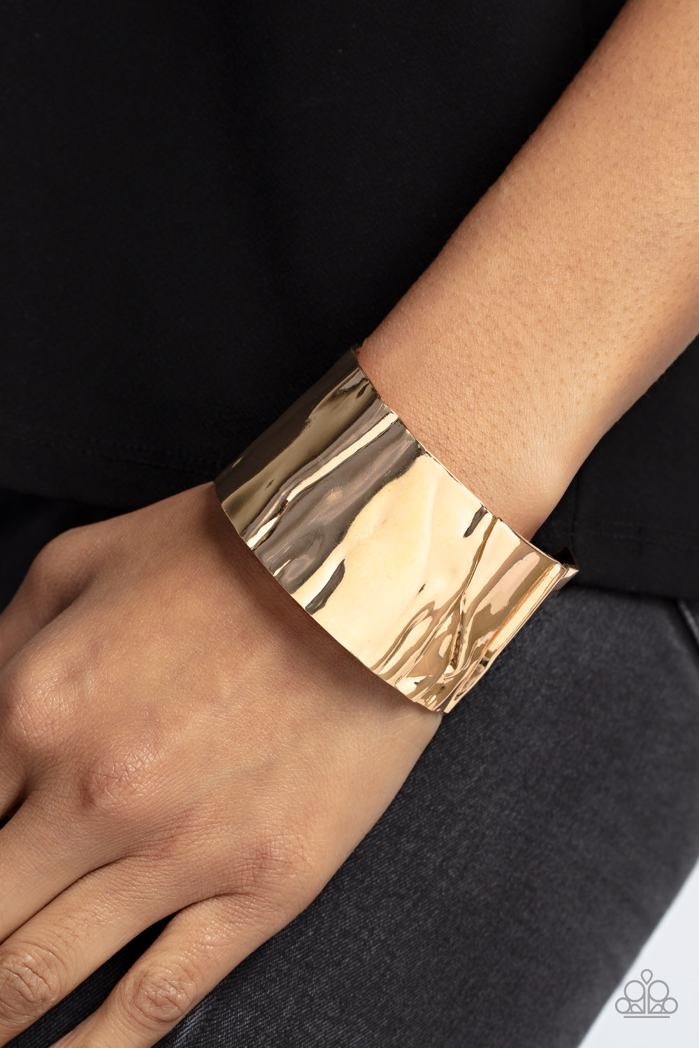 Modern Metallurgy - Gold Cuff Bracelet - Paparazzi Accessories