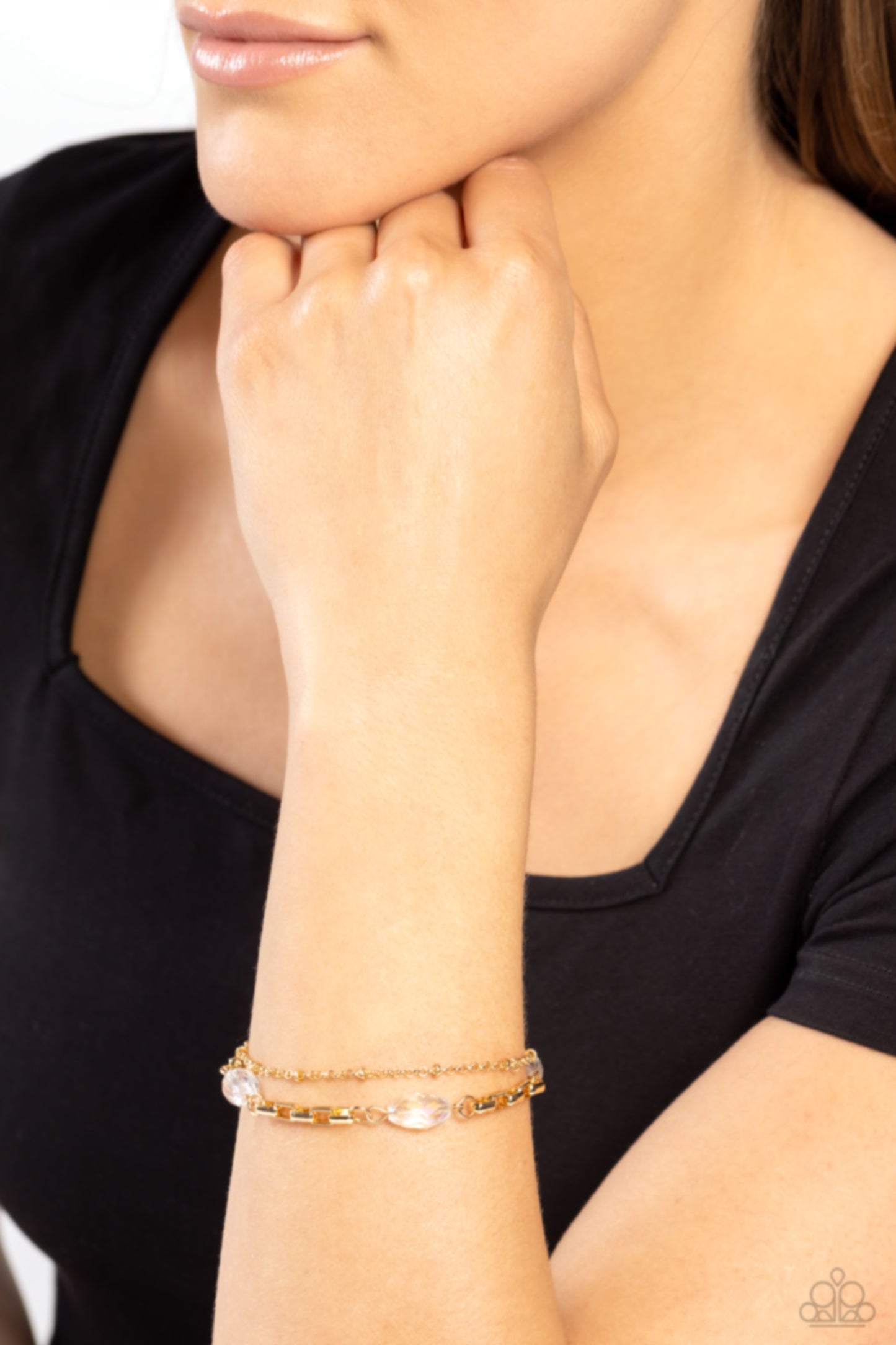 Business Brunch - Gold Clasp Bracelet - Paparazzi Accessories