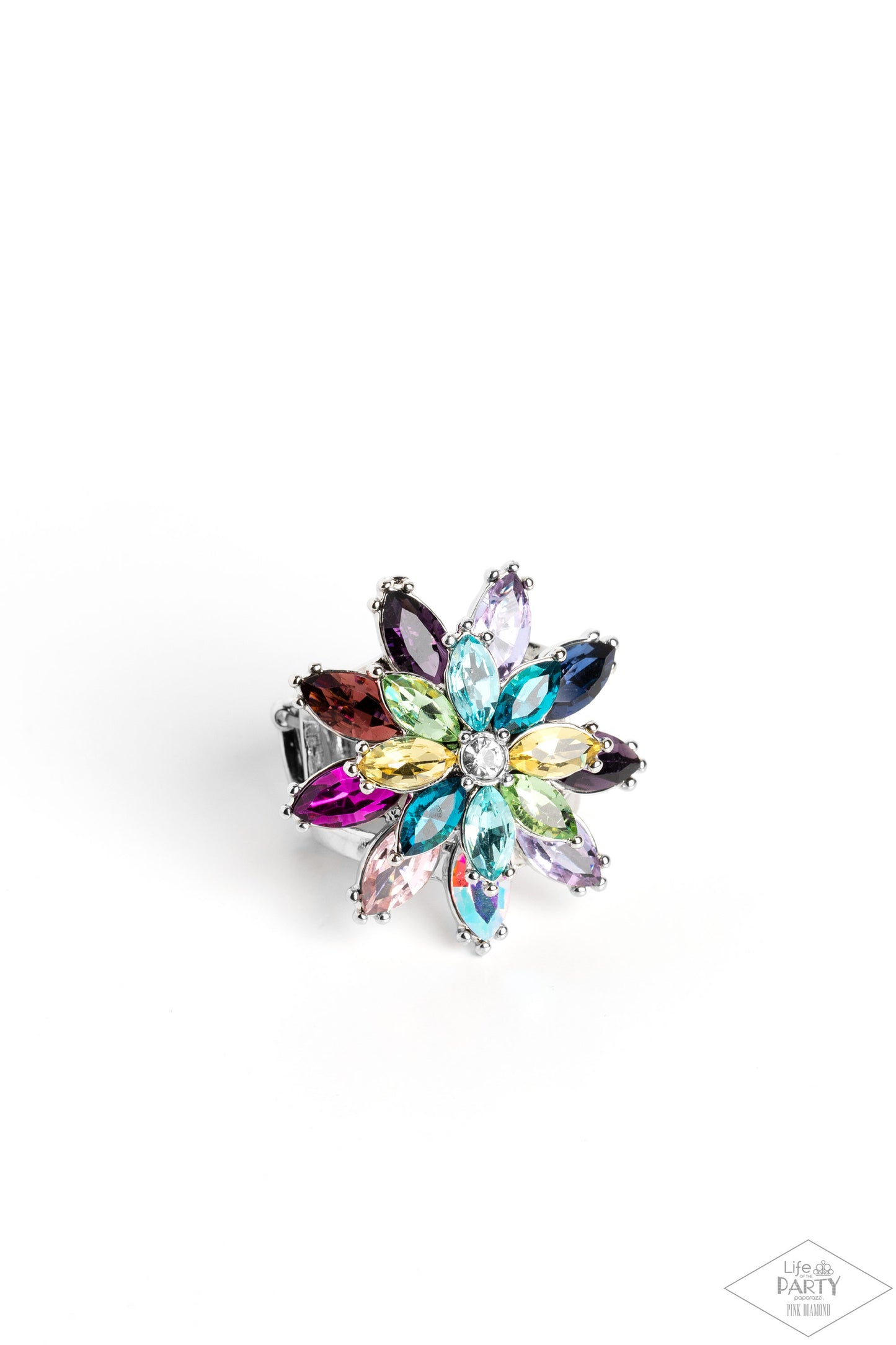 Am I GLEAMing? - Multi Rhinestone Ring - Paparazzi Accessories