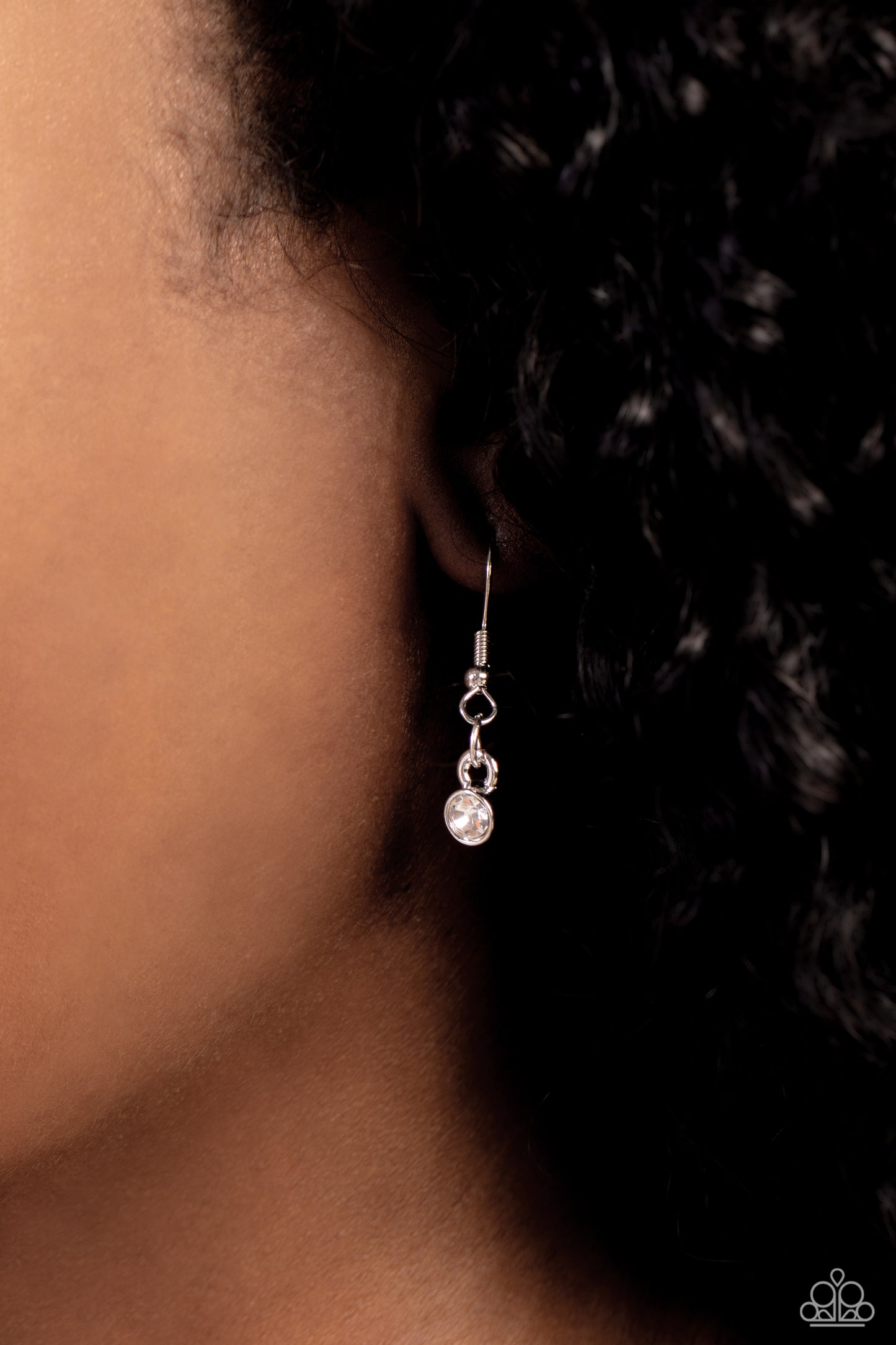 Close to You - Silver Teardrop Pendant Necklace - Paparazzi Accessories