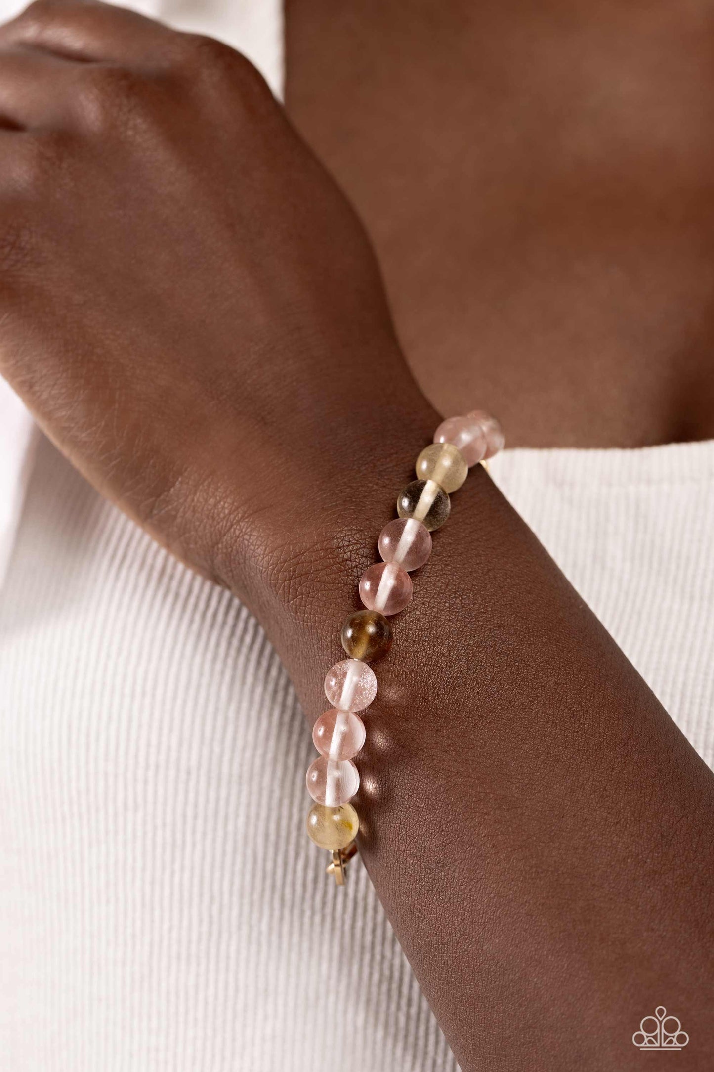 Energetic Edge - Pink Stretchy Bracelet - Paparazzi Accesories