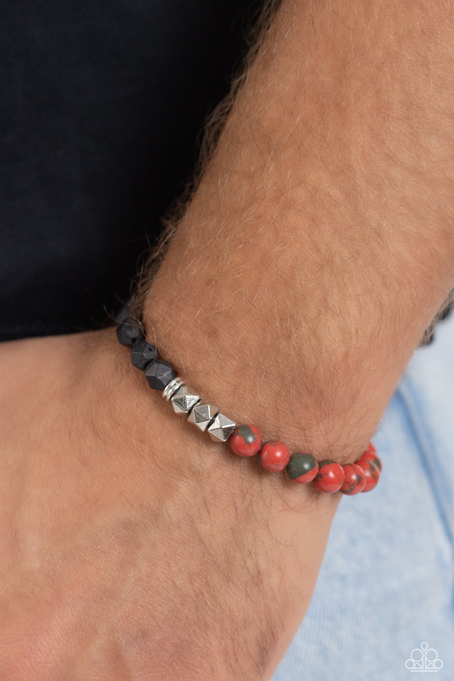 Defaced Deed - Orange Urban Bracelet - Paparazzi Accessories