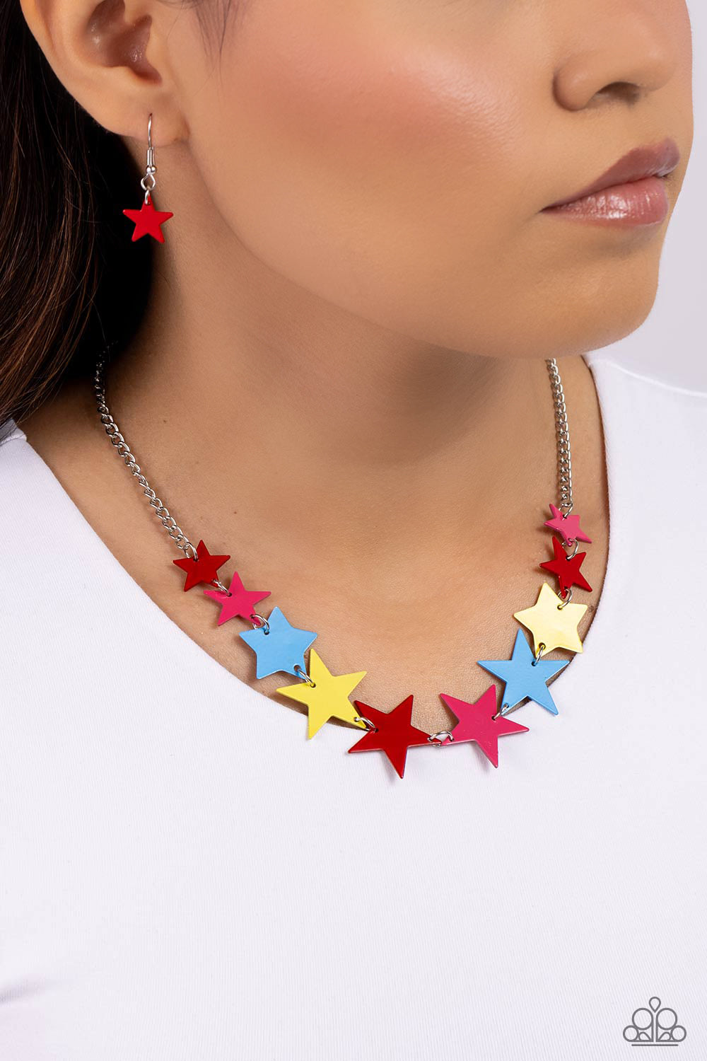 Starstruck Season - Red Star Necklace - Paparazzi Accessories