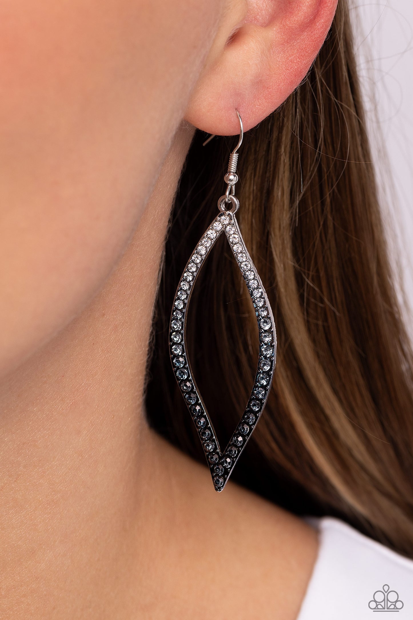 Admirable Asymmetry - Black Ombre Earrings - Paparazzi Accessories