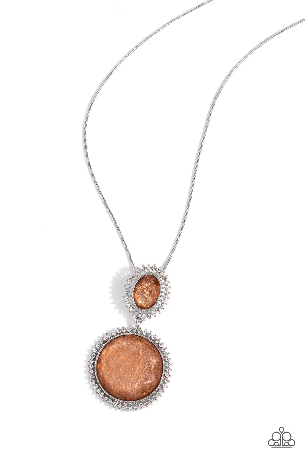 Castle Cadenza - Orange Peach Gem Necklace - Paparazzi Accessories