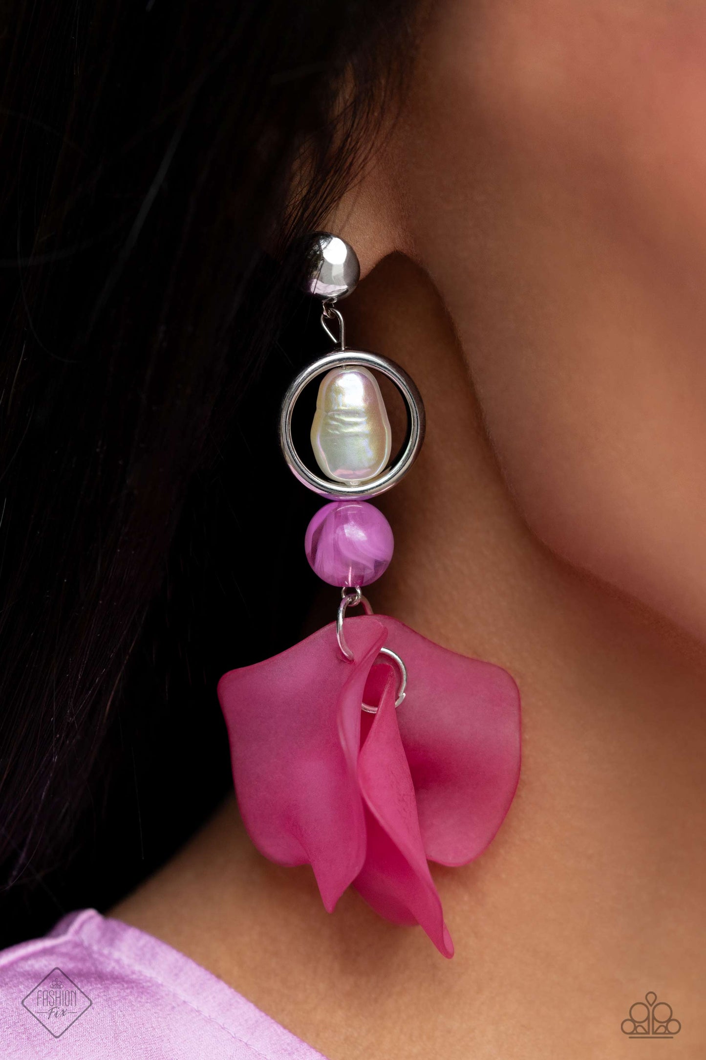 Lush Limit - Pink Post Earrings - Paparazzi Accessories