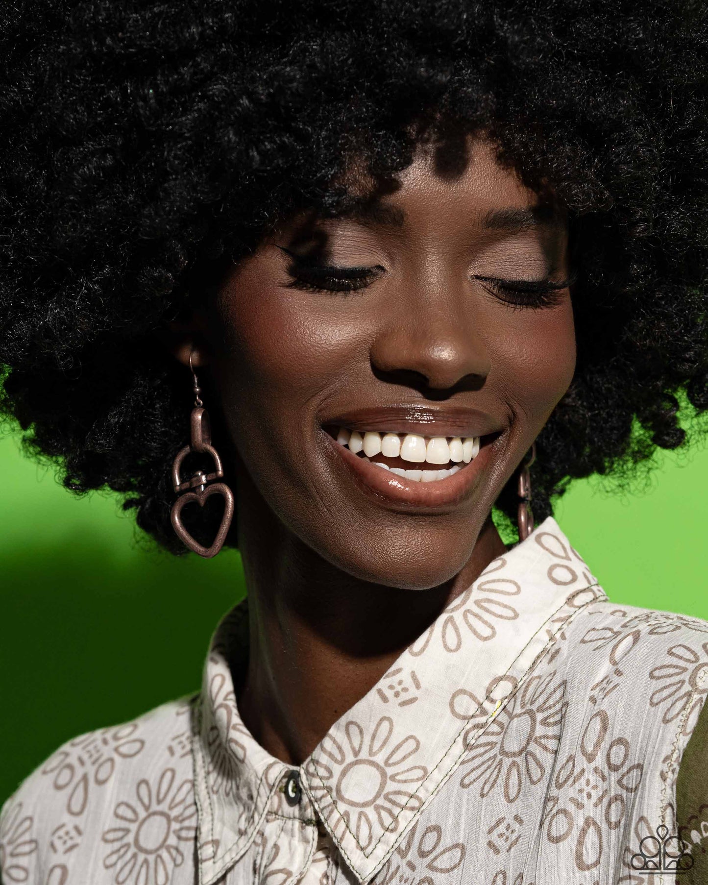 Padlock Your Heart - Copper Fishhook Earrings - Paparazzi Accessories