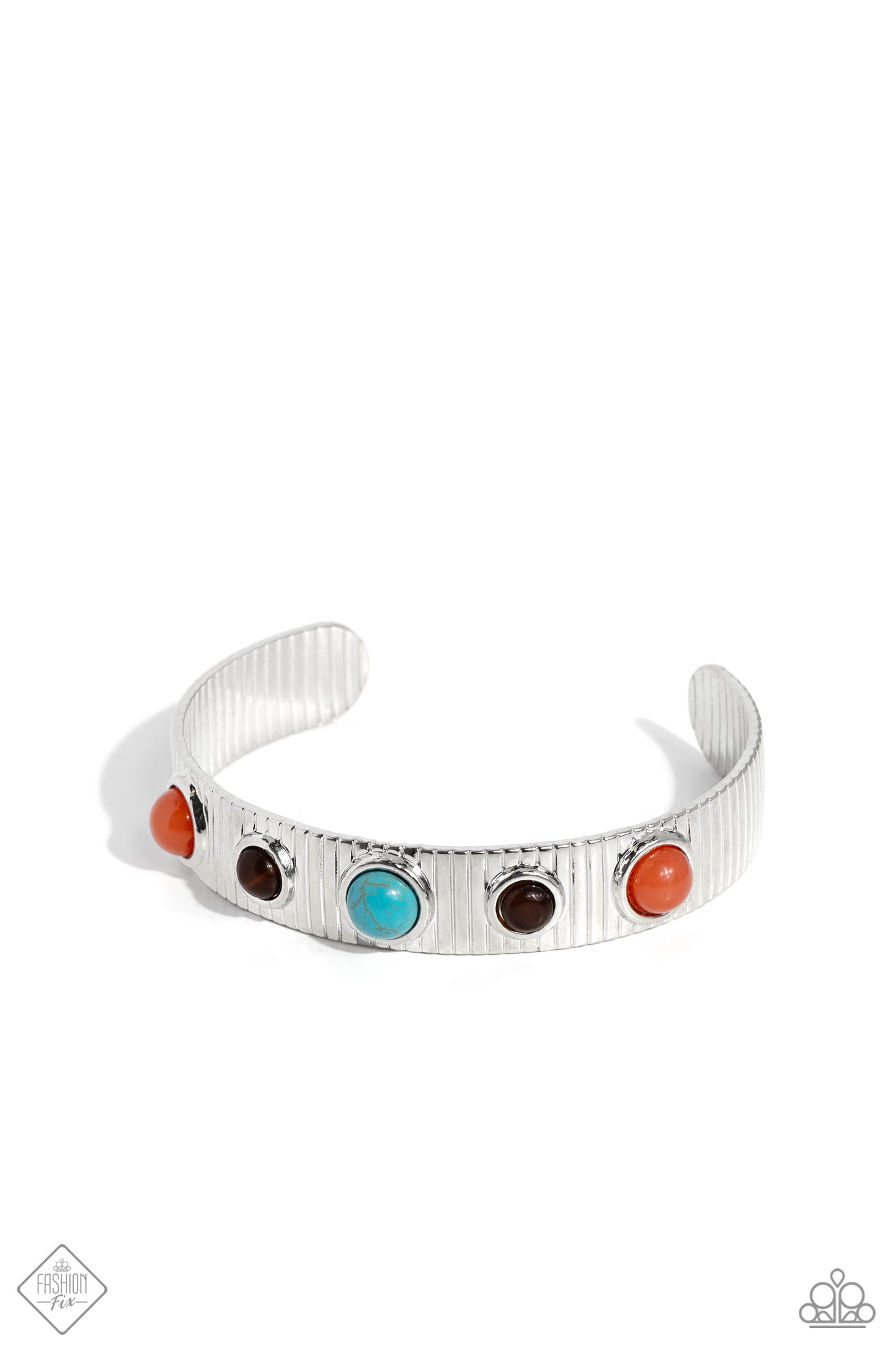 Dedicated Desertscape - Blue Cuff Bracelet - Paparazzi Accessories