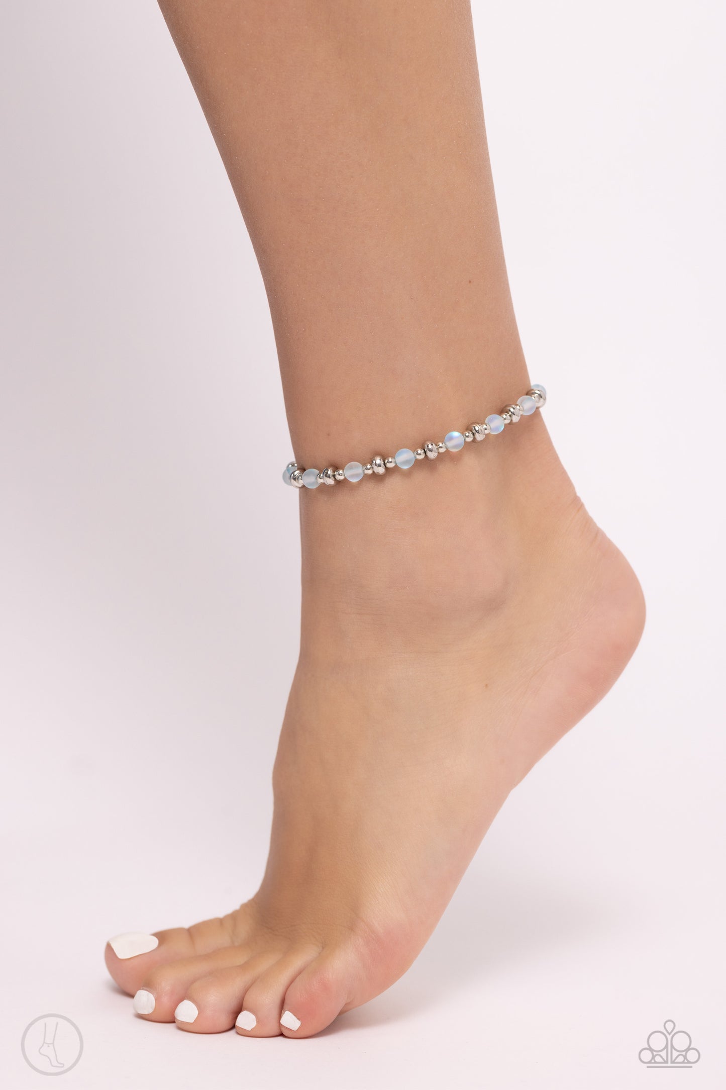DEW or Die - Blue Clasp Anklet - Paparazzi Accessories