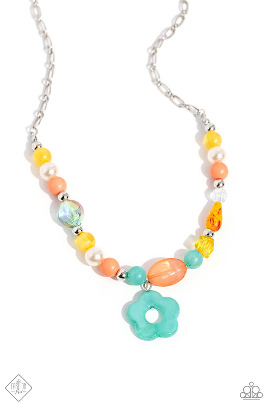 DAISY About You - Multi Acrylic Necklace - Paparazzi Accessories