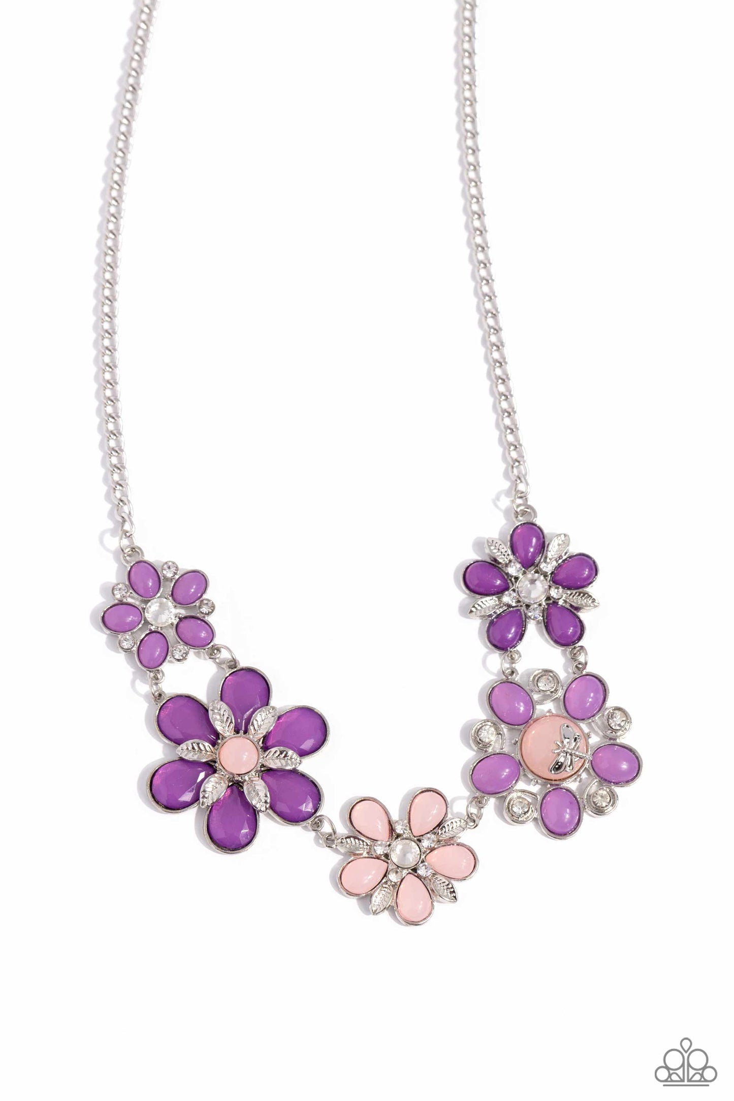 Dragonfly Decadence - Purple Bead Necklace - Paparazzi Accessories