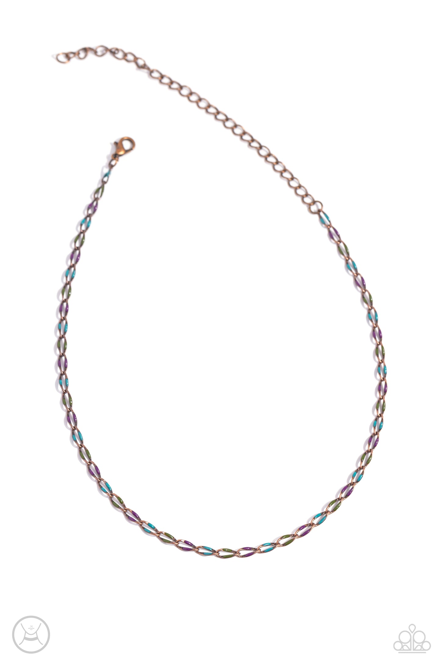 Admirable Accents - Copper Choker Necklace - Paparazzi Accessories