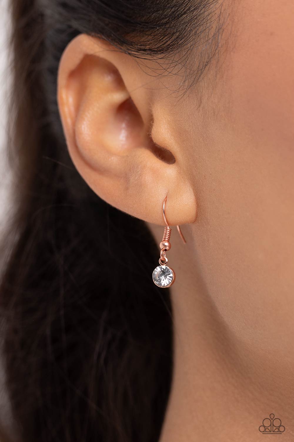 Ethereally Enamored - Copper - Sequin Flower Necklace - Paparazzi Accessories