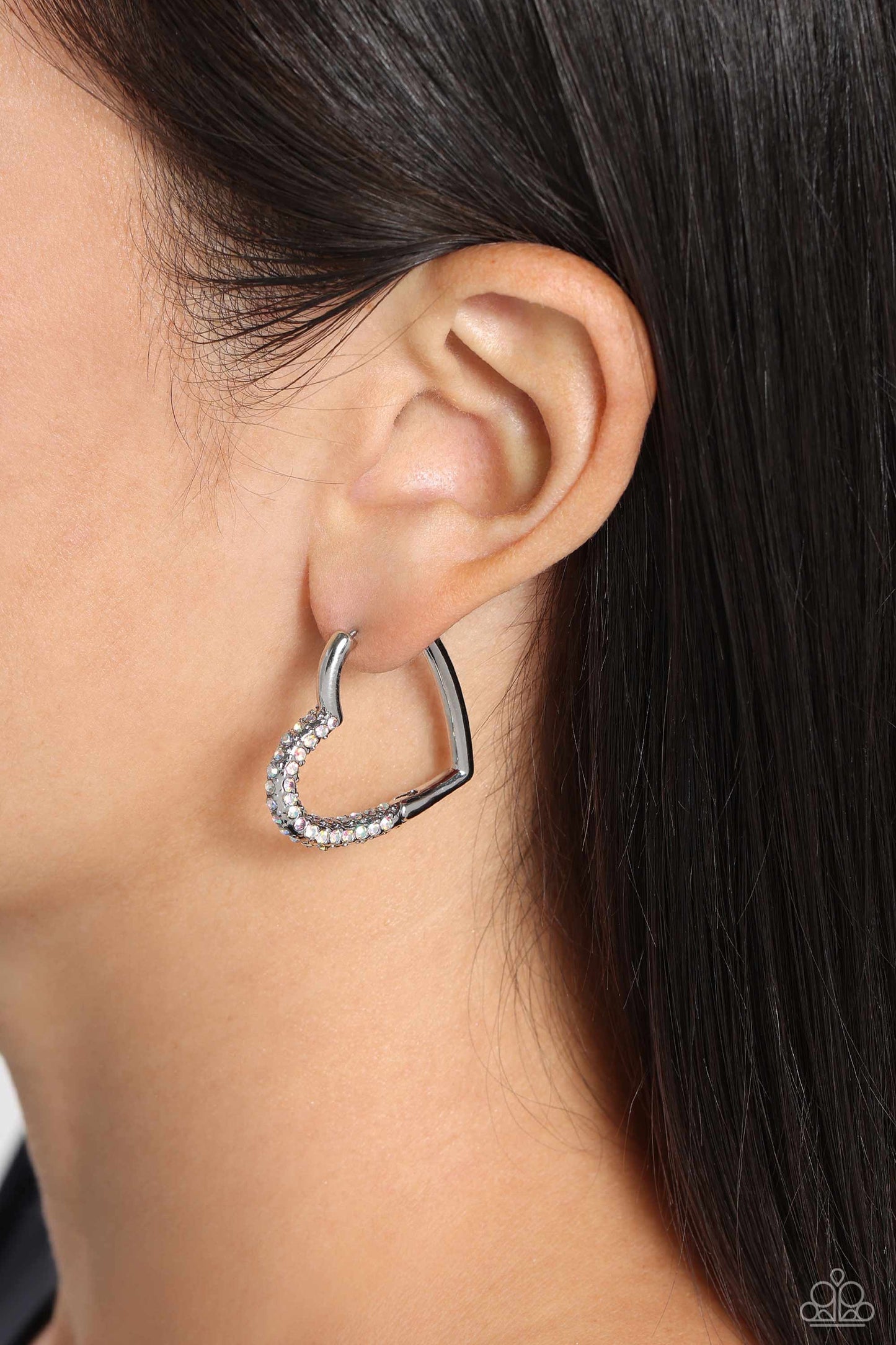 Be Mine, Valentine? - Multi Hinge Hoop Earrings - Paparazzi Accessories