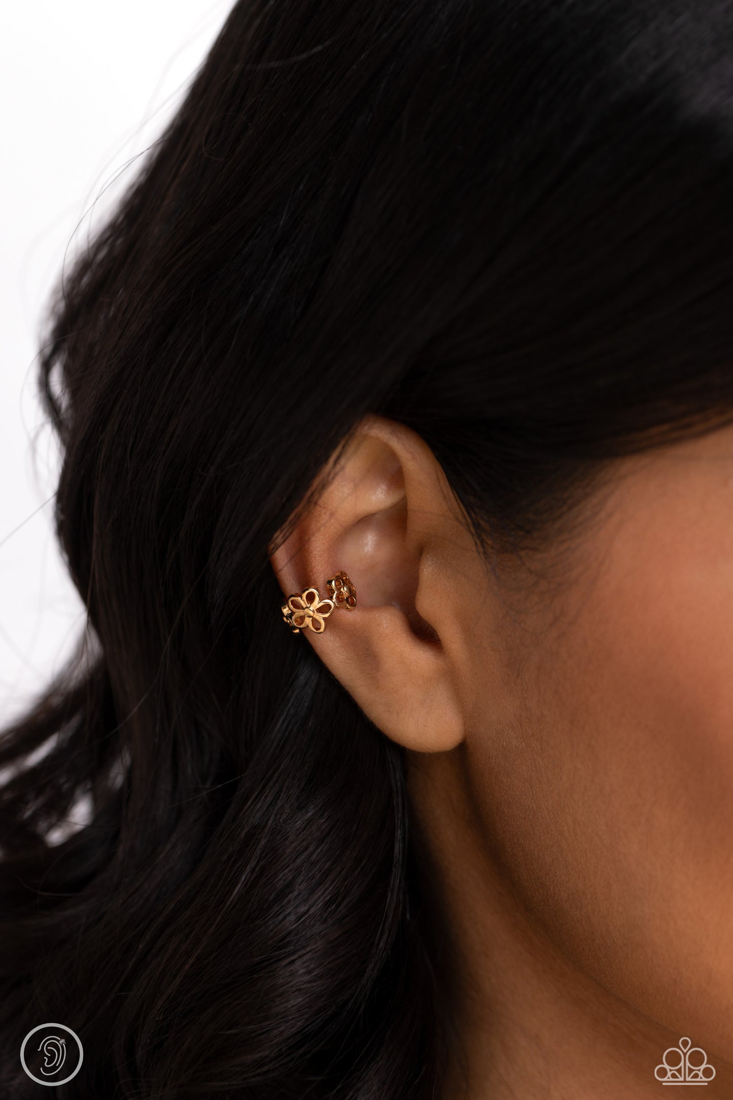 Daisy Debut - Gold Ear Cuff Earring - Paparazzi Accessories
