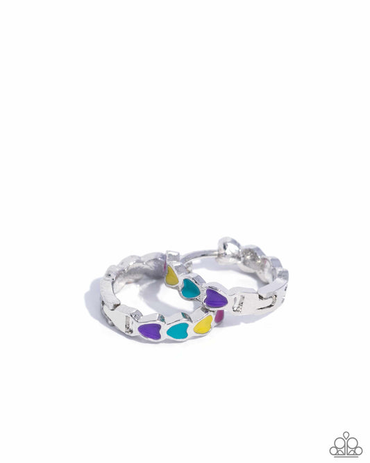 Delicate Dalliance - Multi Hinge Hoop Earrings - Paparazzi Accessorie