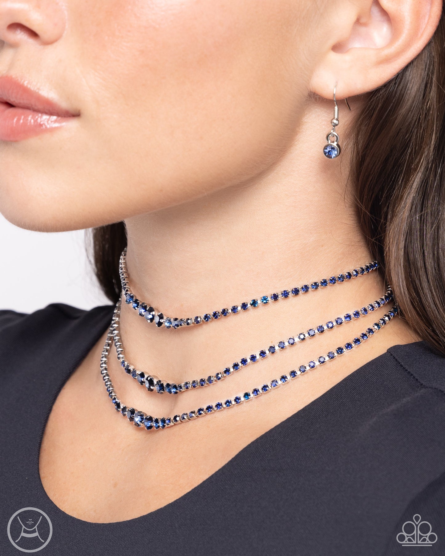 Dynamite Debut - Blue Choker Necklace - Paparazzi Accessories