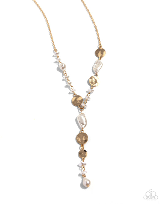 Executive Expression - Gold Necklace - Paparazzi Accessories