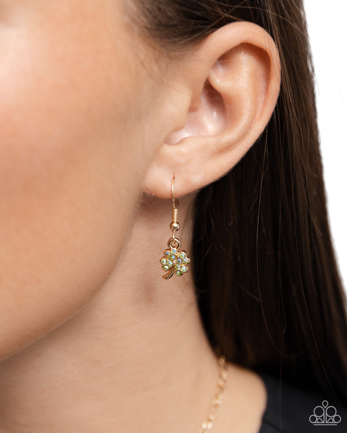 Luck of the Draw - Green Shamrock Necklace - Paparazzi Accessories