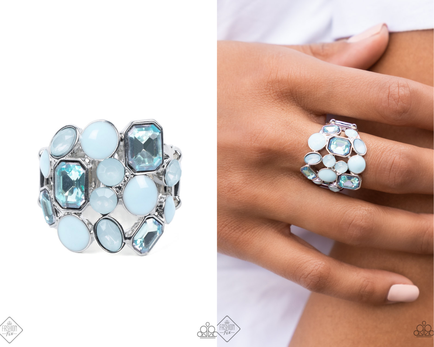 Multichromatic Meditation - Blue Ring - Paparazzi Accessories